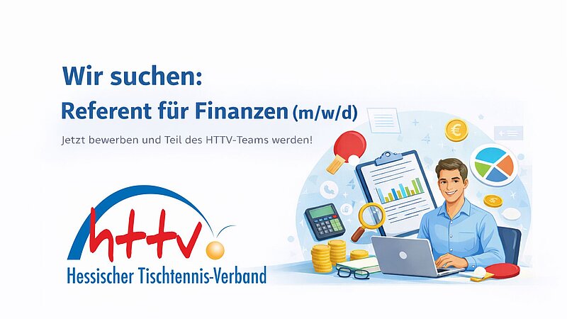Hessischer TTV: Referent für Finanzen (m/w/d) gesucht