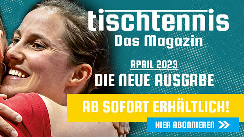 Das erwartet Sie in der April-Ausgabe von tischtennis