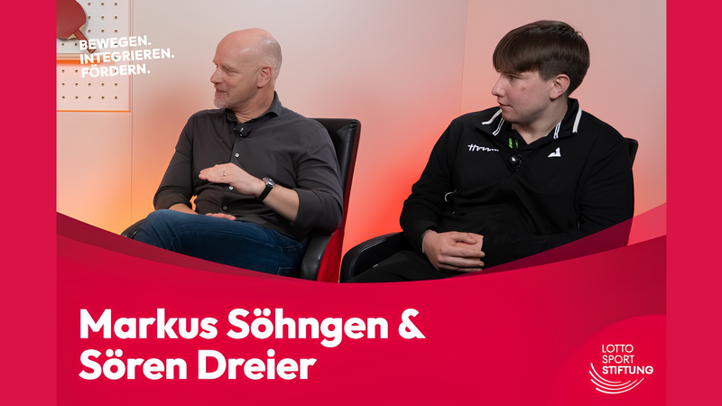Zu Gast bei der Lotto-Sport-Stiftung: Markus Söhngen und Sören Dreier im Gespräch über die TTVN-Erfolgssicherung
