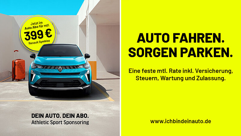 Auto fahren. Sorgen parken.