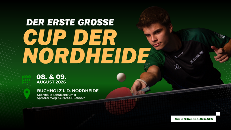 TSC Steinbeck-Meilsen erstmals Ausrichter eines zweitägigen Tischtennisturniers