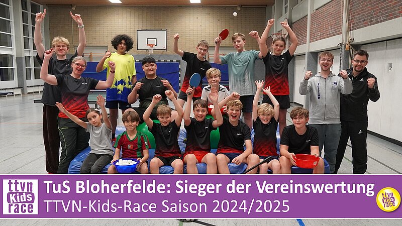 TTVN-Kids-Race: Trailer vom Trainingsabend beim TuS Bloherfelde jetzt online